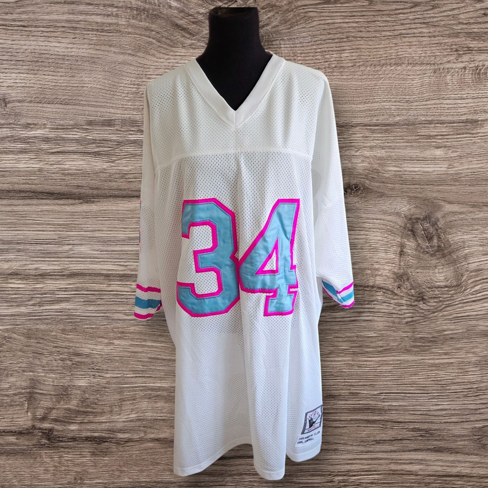 Earl Campbell #34 Houston Oilers NFL Football Jersey Size 58 Mitchell & Ness